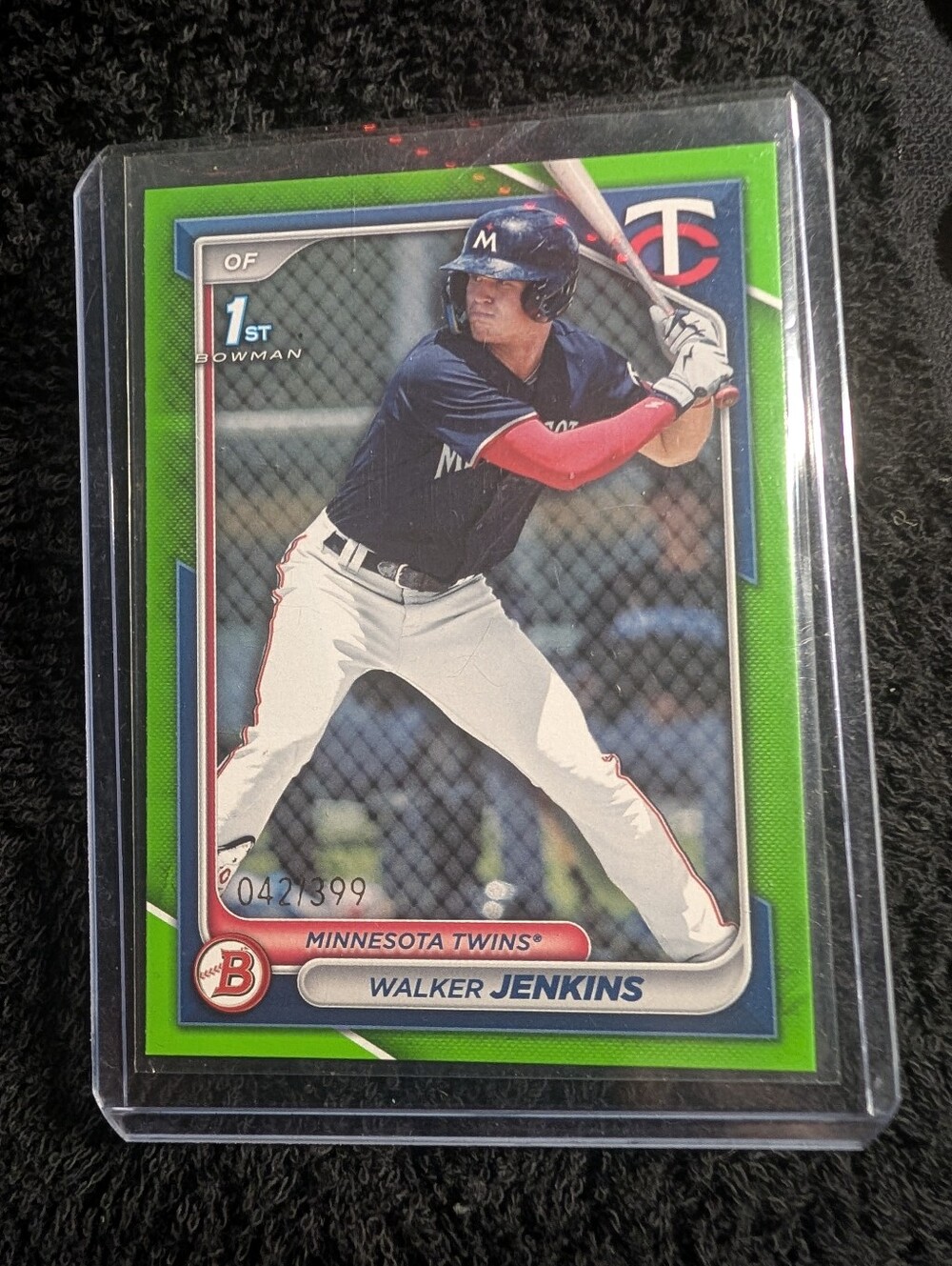 Walker Jenkins- 2024 Bowman - Prospects  #BP-43 Neon Green /399 (RC)